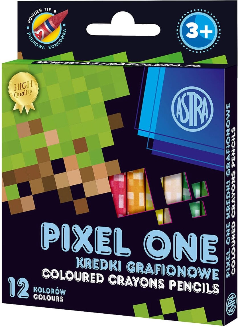 ASTRA kaolínové pastelky PIXEL ONE, 12 ks