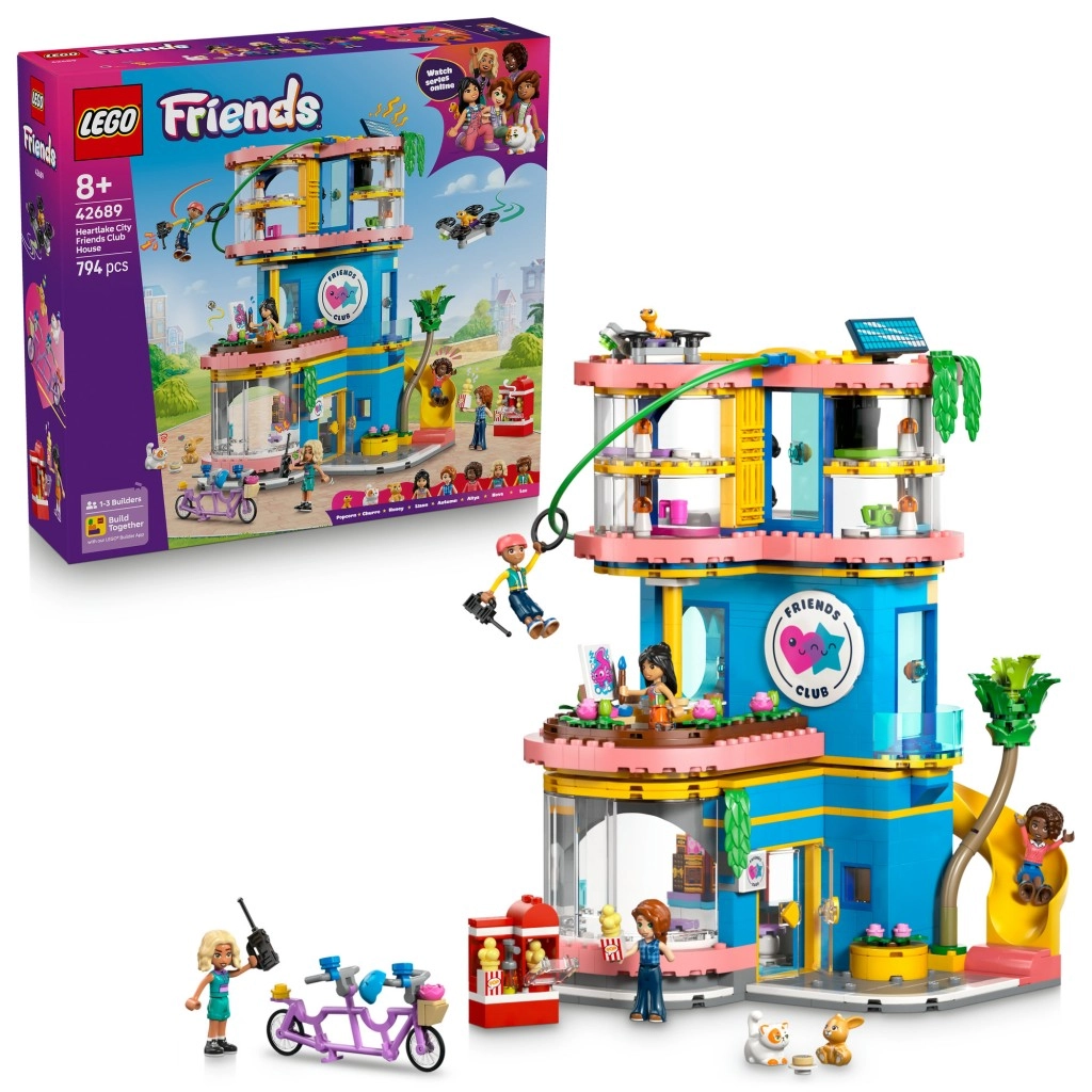 Lego Friends klubovňa pre kamarátov v Heartlake City