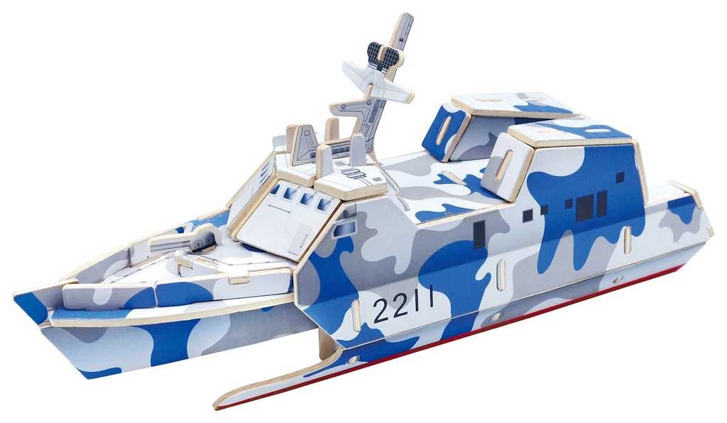 E-shop RobobTime drevená skladačka útočná loď typ 022