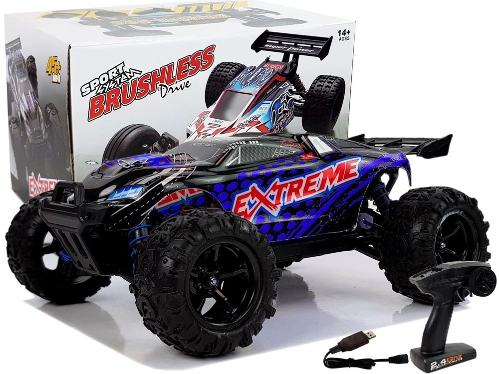 E-shop LEAN Toys Rally Car na diaľkové ovládanieModrá ENOZE 9302E Rýchlosť 45 km/h 1:18