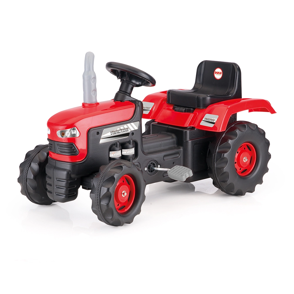DOLU Veľký šliapací traktor červený