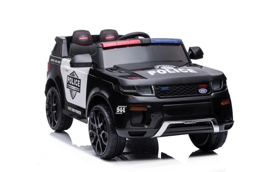 E-shop Lean Cars Elektrické autíčko BBH-021 Policajné 2x45W 1x12V4,5Ah 2022 čierna