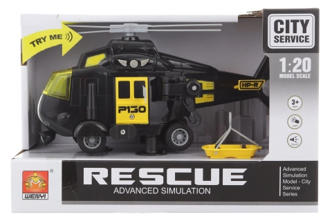 E-shop Helikoptéra černá na baterie
