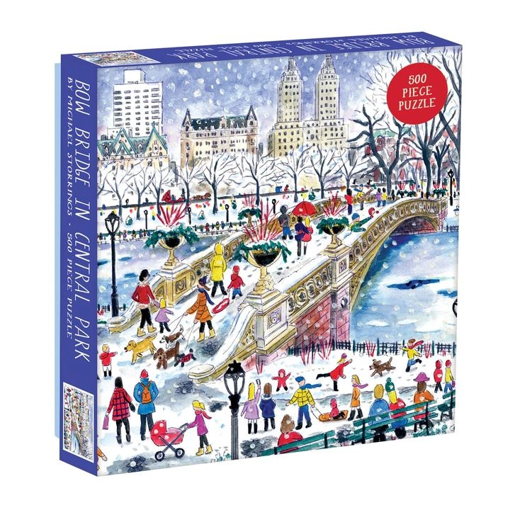 Štvorcové puzzle Bow Bridge v Central Parku 500 dielikov