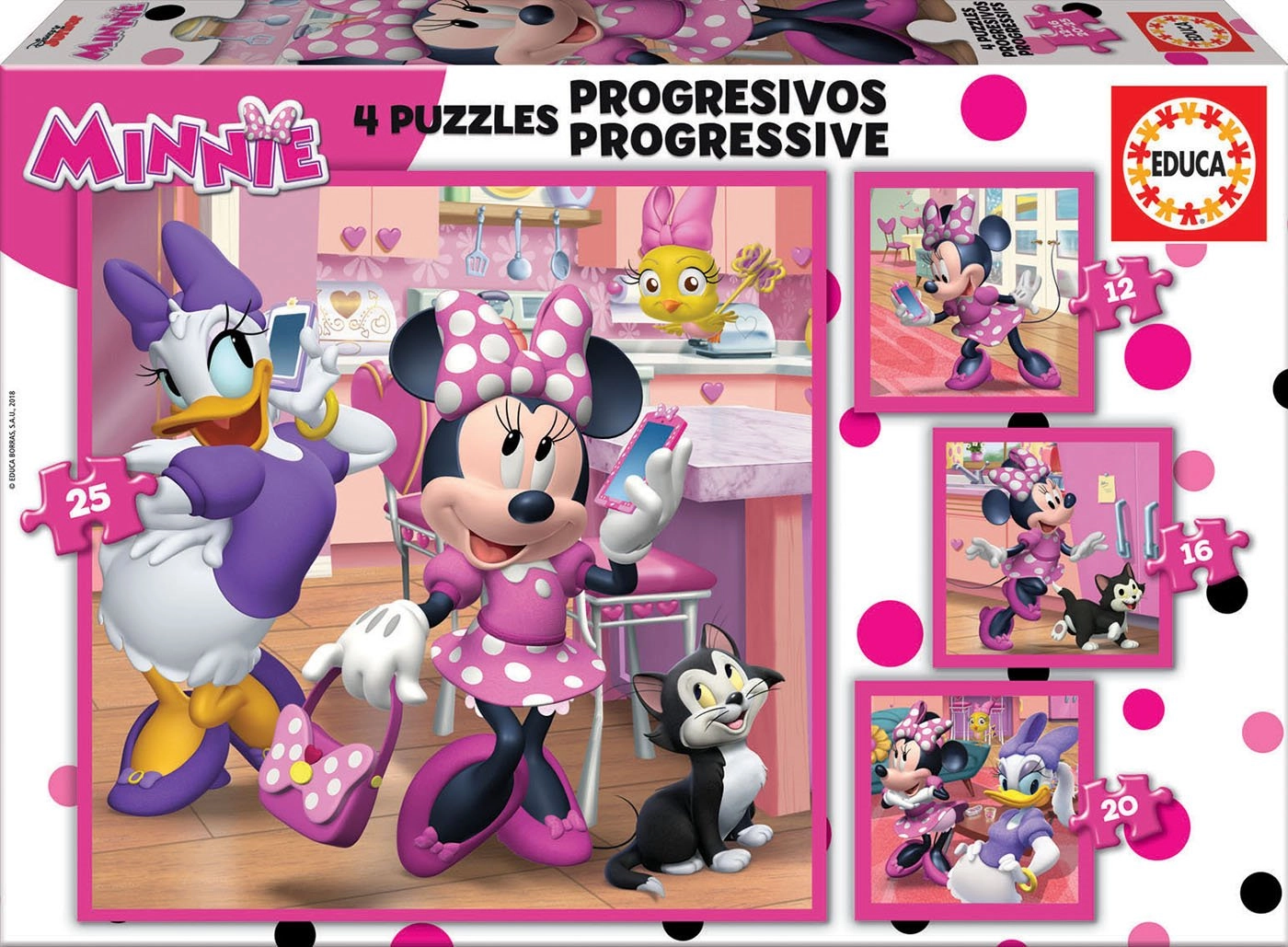 E-shop Educa Minnie a Daisy 4v1 12,16,20,25 dielov