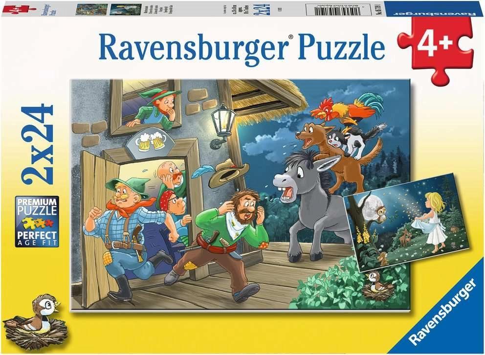 E-shop Ravensburger rozprávkové puzzle 2x24 dielikov