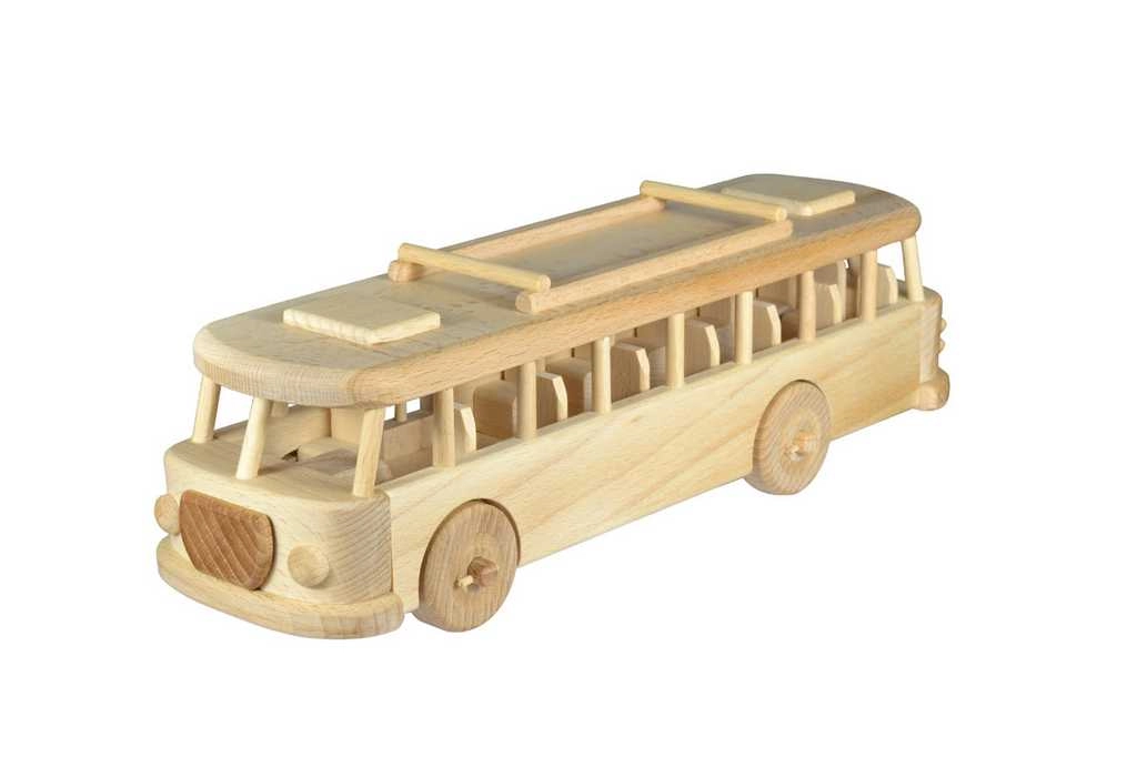 E-shop Ceeda Cavity přírodní dřevěný retro autobus