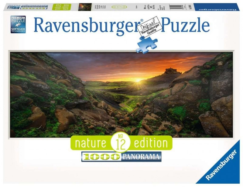 E-shop Panoramatické puzzle 1000 dielikov Islandský západ slnka