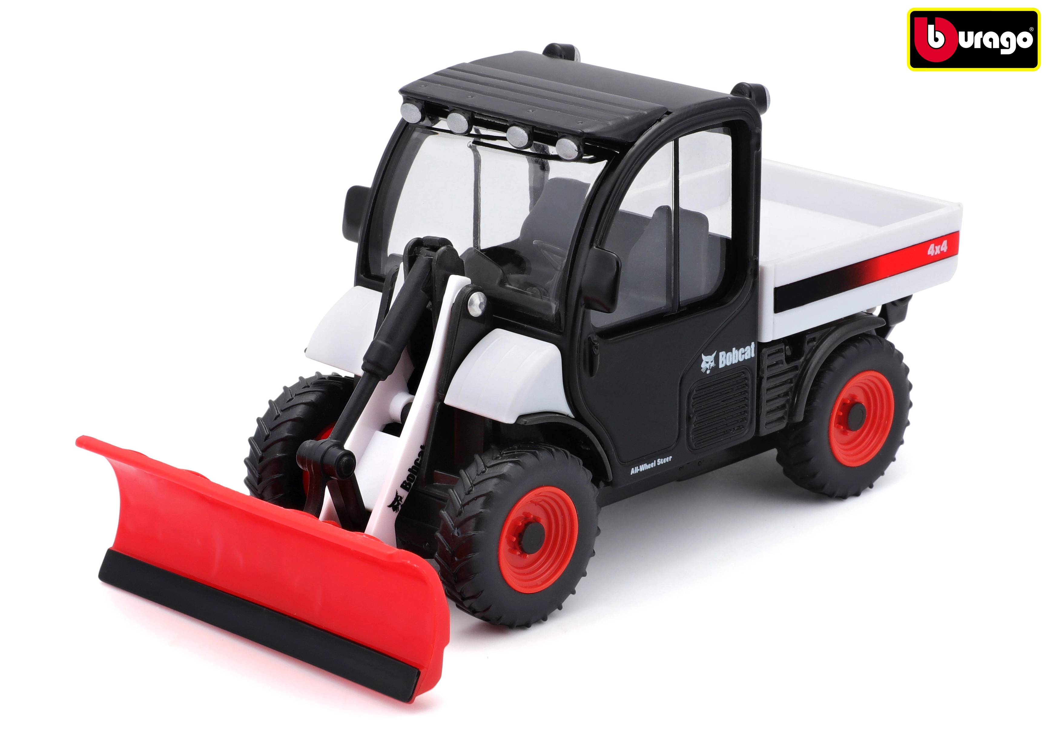 E-shop Bburago Farmland bobcat Toolcat so snehovou radlicou 10 cm