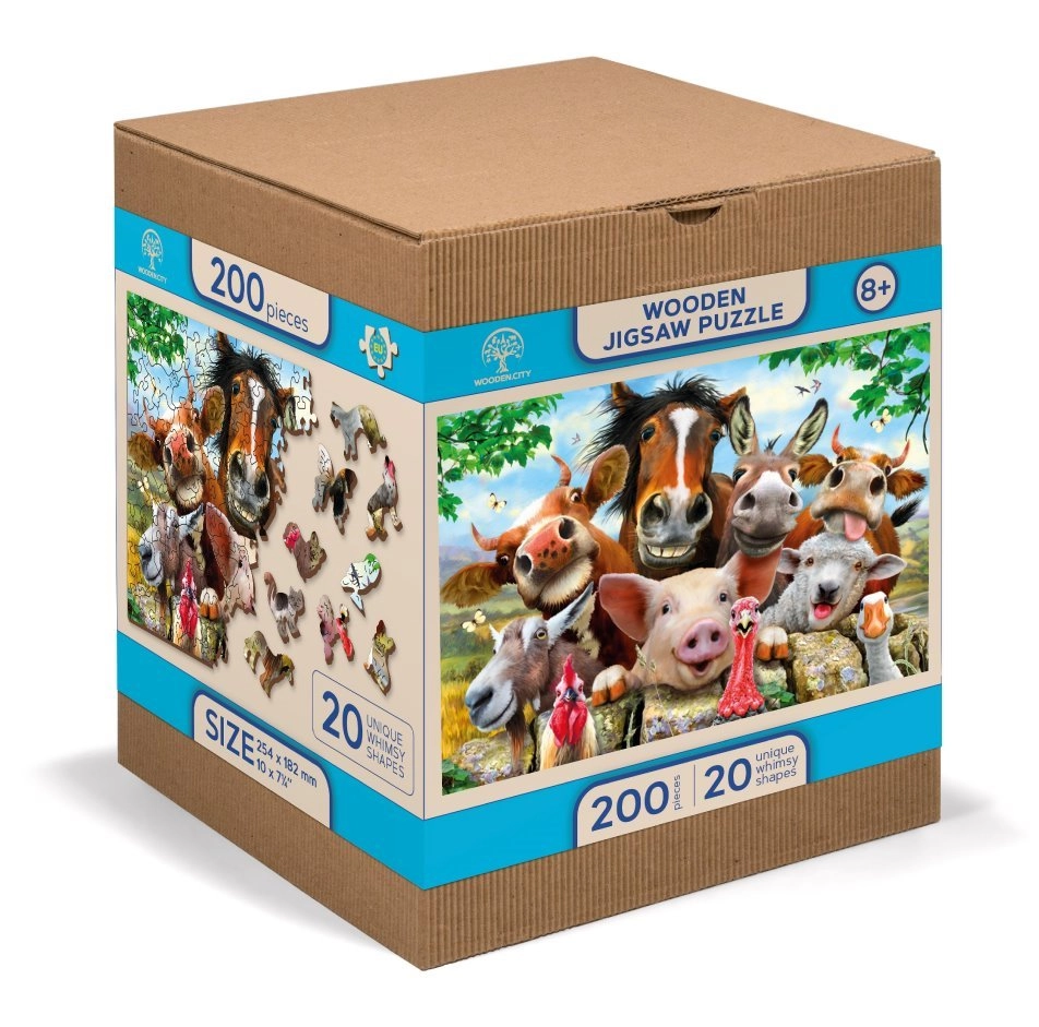 E-shop WOODEN CITY Dřevěné Život na farmě 2v1 EKO 200 dielov