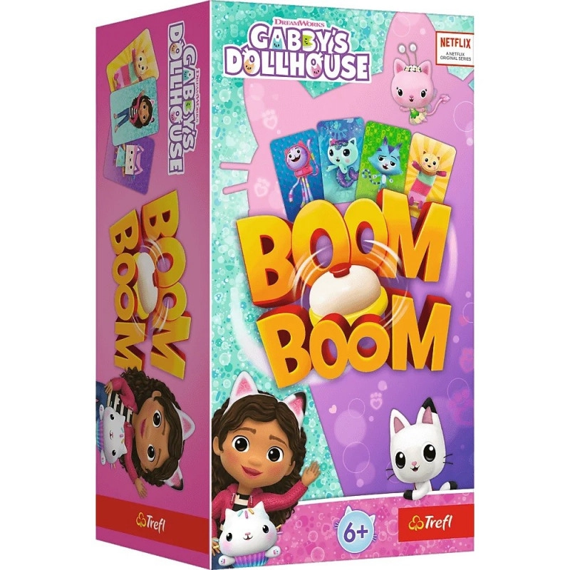 Trefl rodinná hra Boom Boom Mačací Domček Gabi
