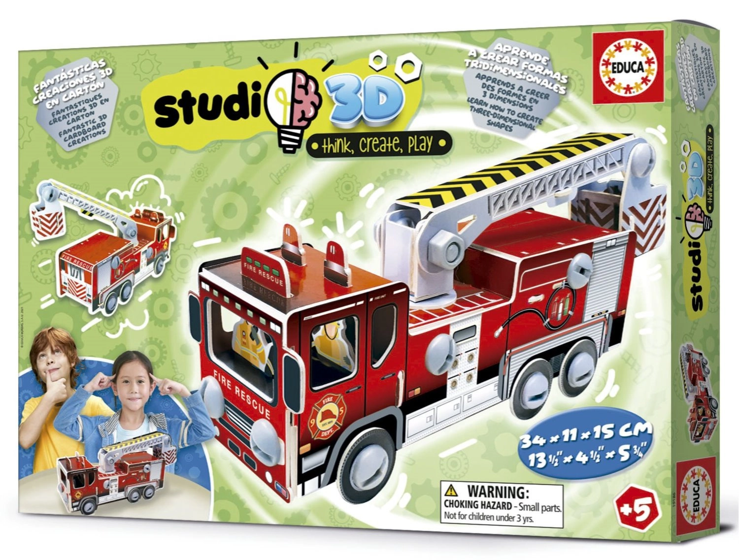 Studio 3D model hasičské vozidlo EDUCA