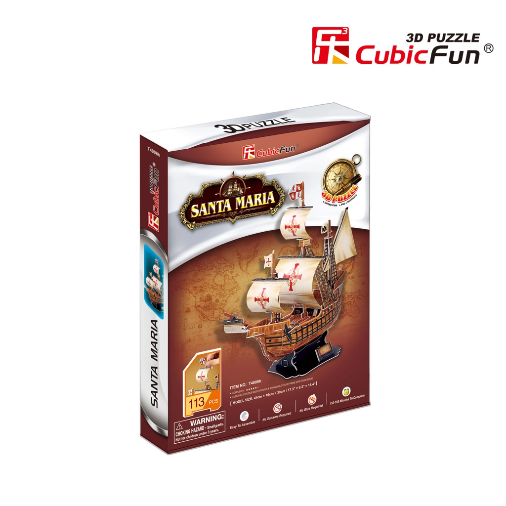 E-shop CubicFun 3D puzzle Santa Maria 113 ks