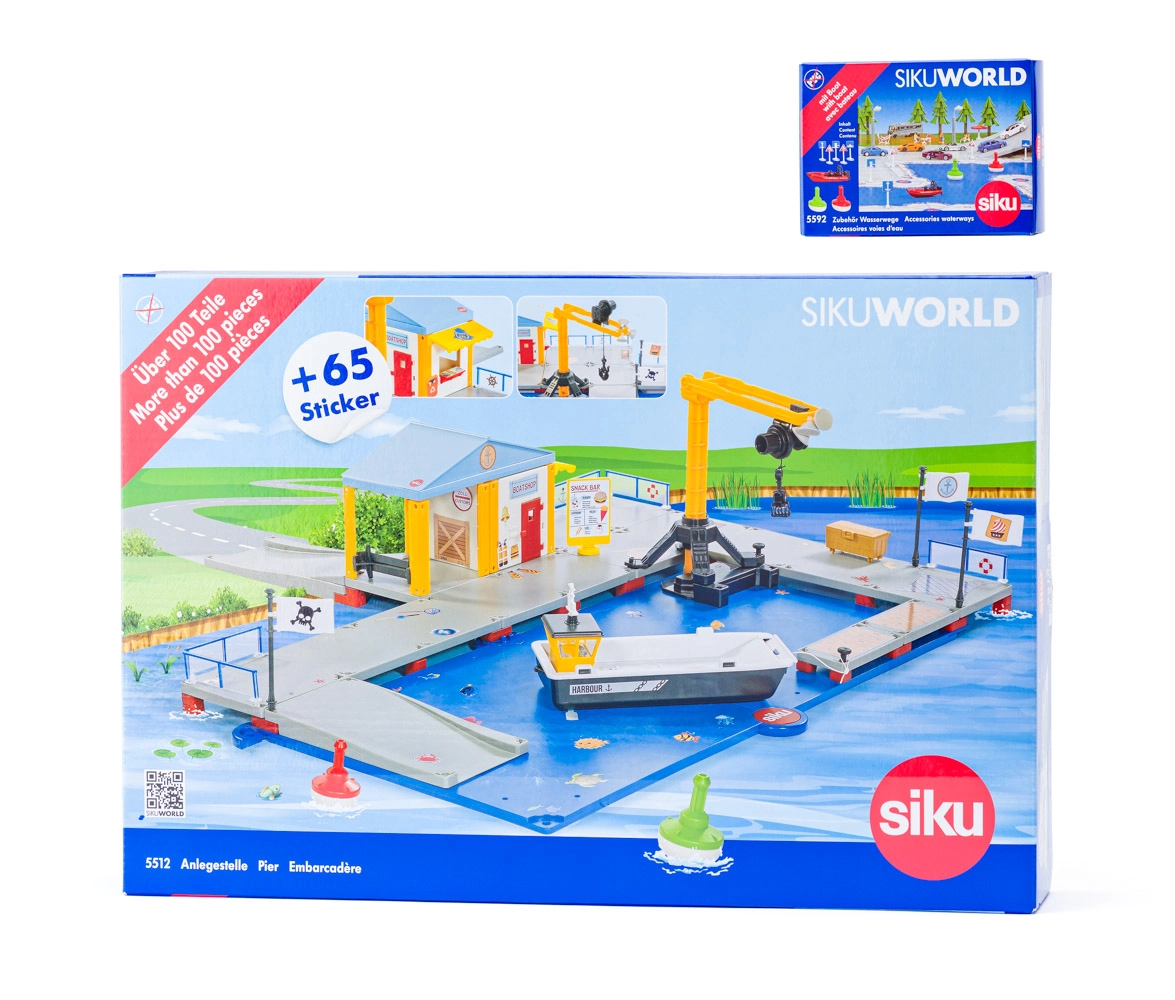 E-shop Siku World nakladací prístav s mólom a člnom