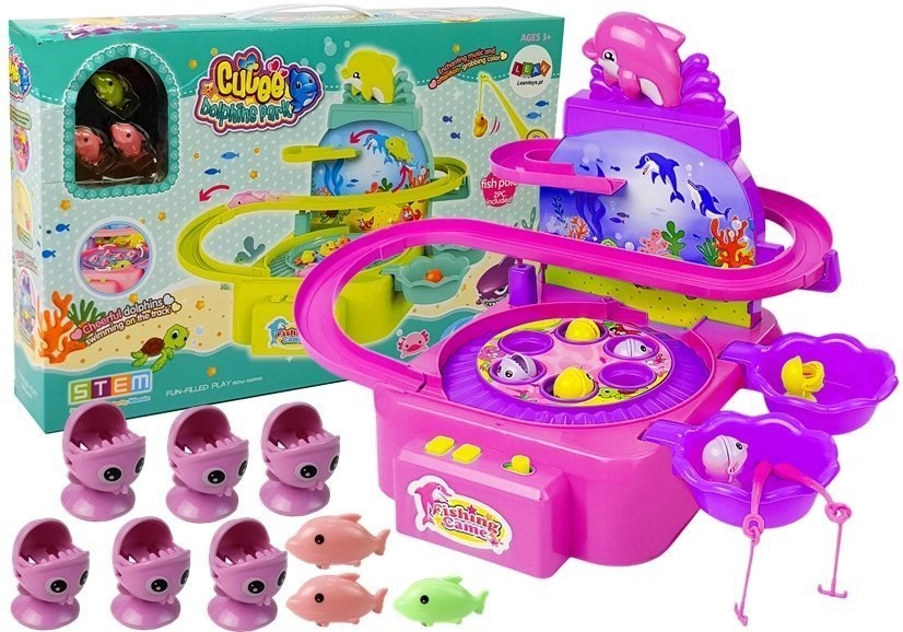 E-shop Lean Toys Súprava na chytanie rýb Ružová