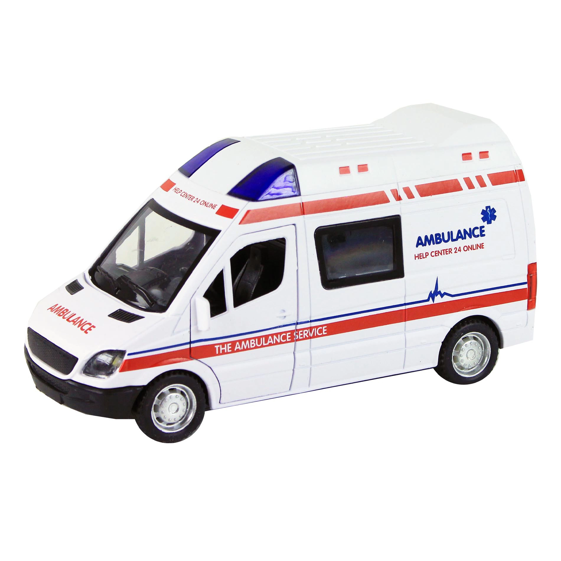 E-shop Rappa 215634 Auto kovové sanitka so zvukom a svetlom