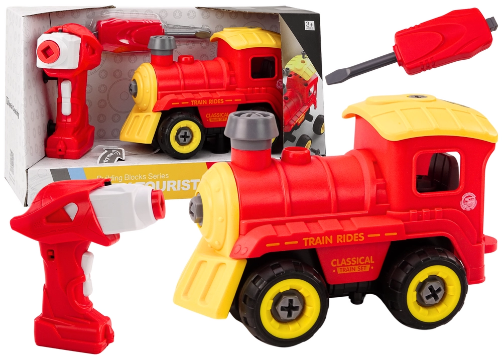 E-shop Lean Toys RC Lokomotíva s náradím červená