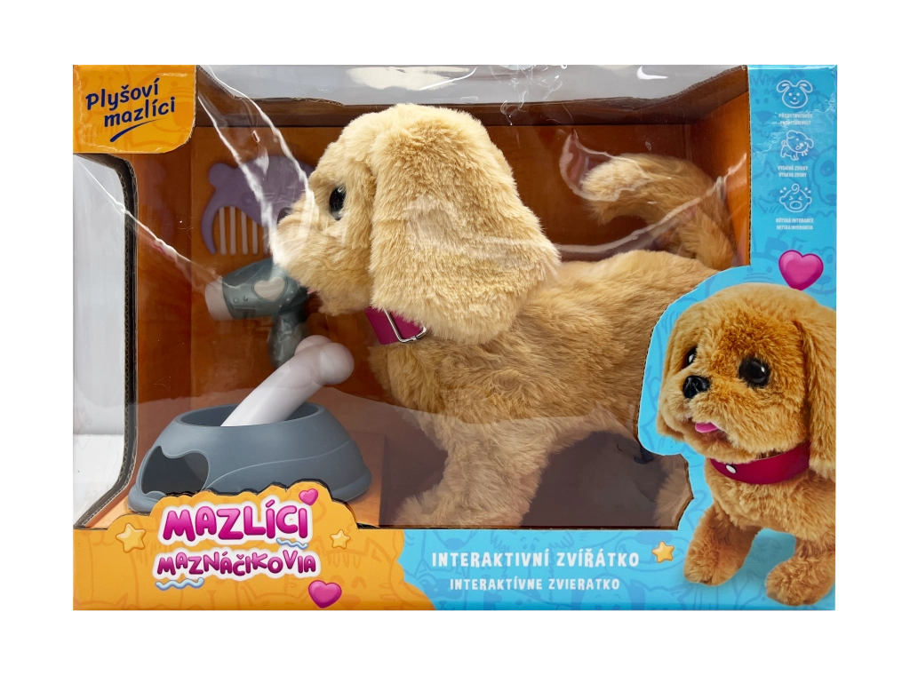 E-shop Alltoys Mazlíci hrací set pejsek Alík béžový