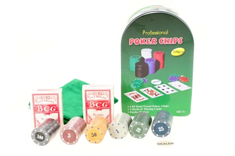 E-shop Súprava na poker v plechovej krabičke