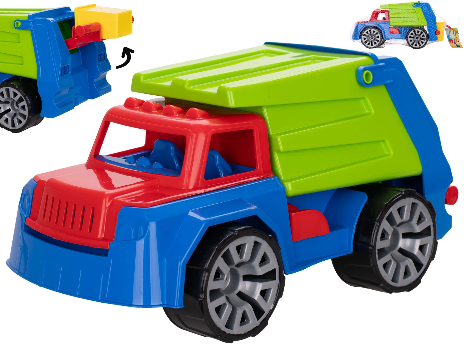 Plastové smetiarske auto 32 cm v sieťke