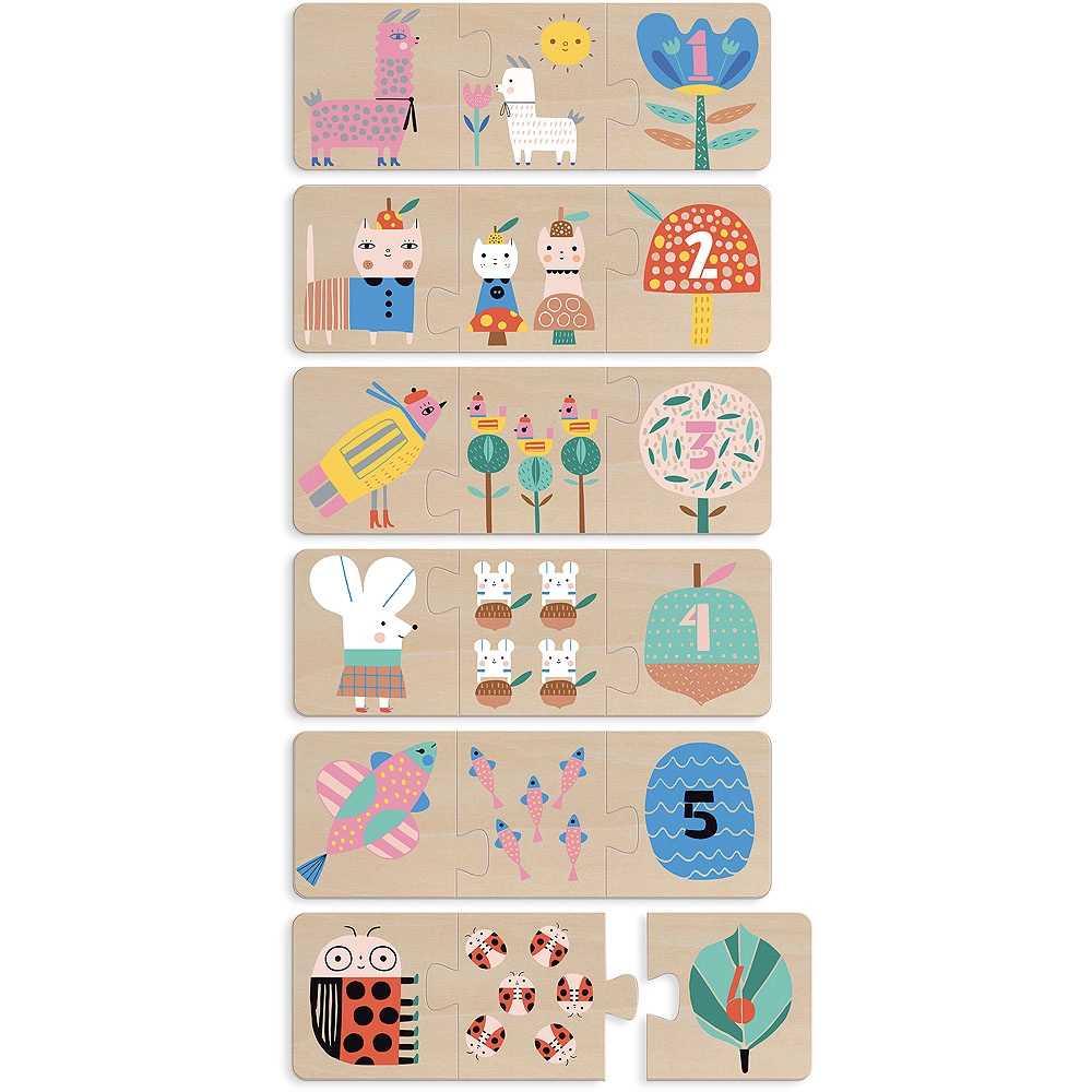 E-shop Vilac drevené puzzle Mamička a mláďa