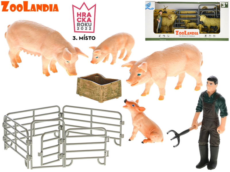E-shop Zoolandia sada farmárskych figúrok s mláďatami a doplnkami
