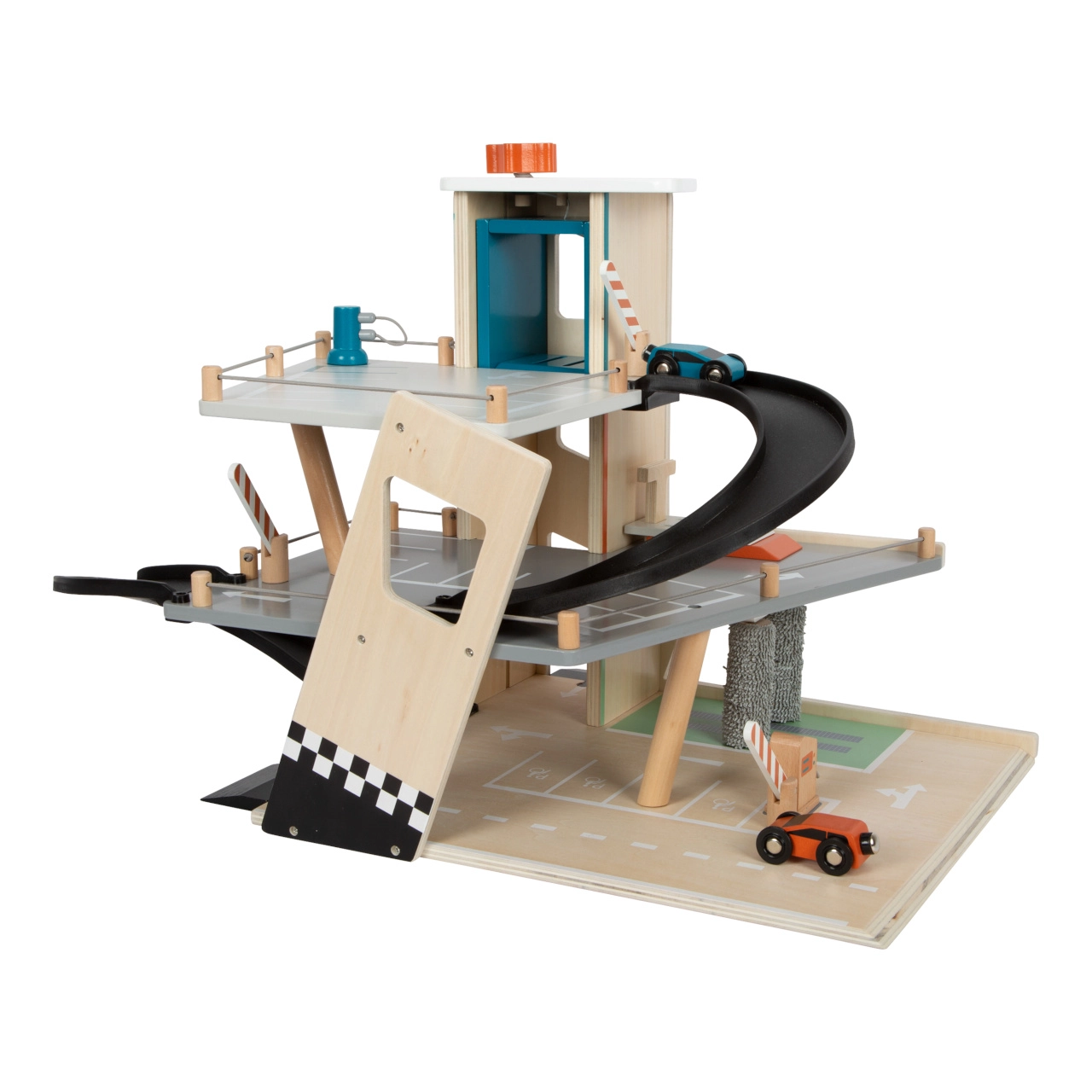 E-shop Small Foot Dřevěné závodní parkoviště