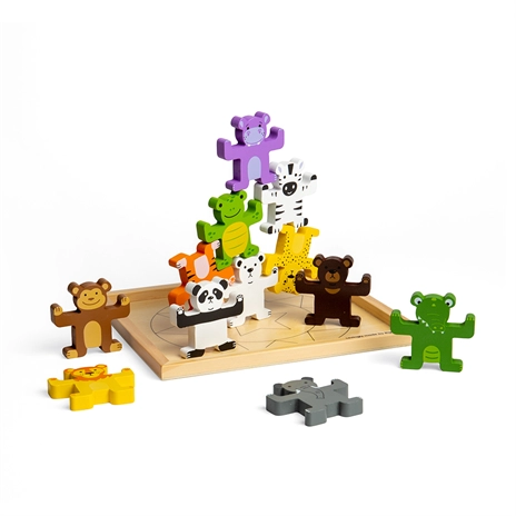 E-shop Bigjigs Toys motorická balanční hra Divoká zvířata