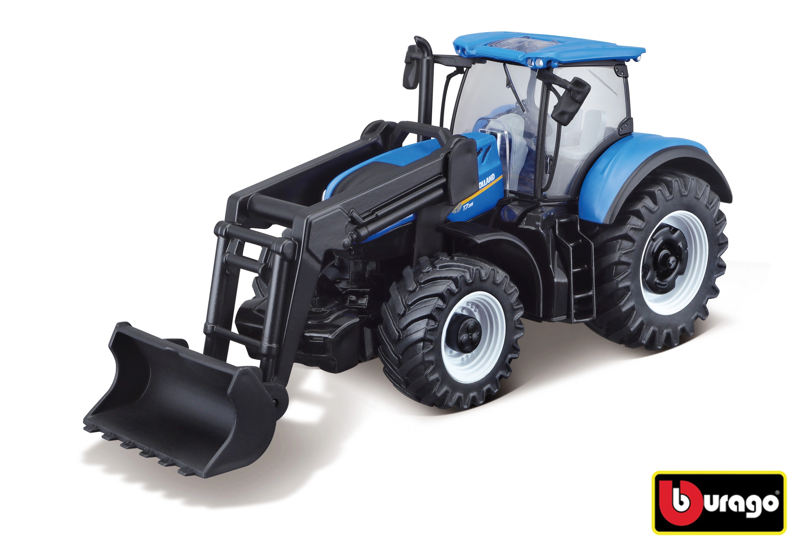 E-shop Bburago Farmland New Holland T7.315 HD s predným nakladačom 10 cm