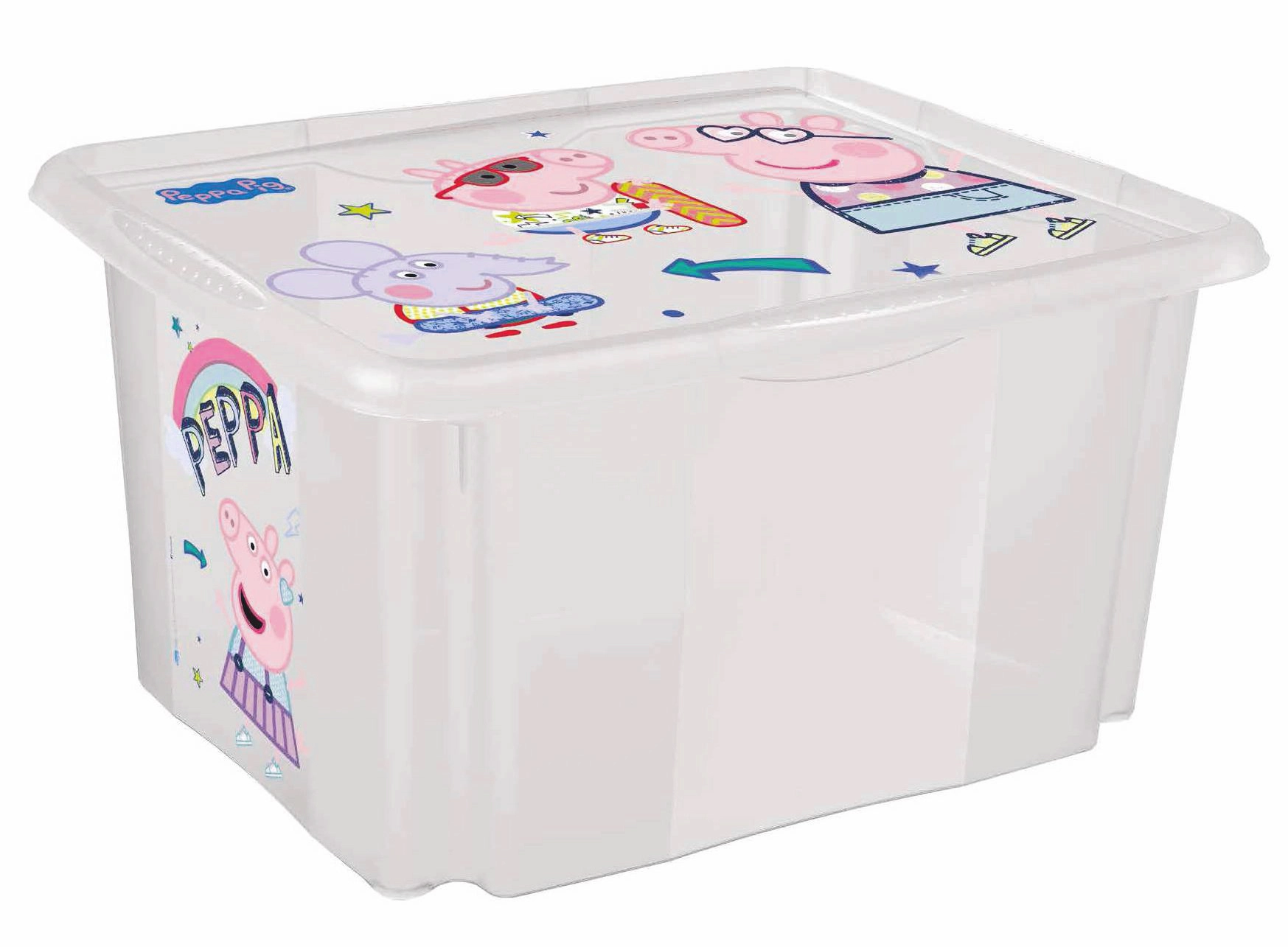 E-shop Keeeper Box Prasiatko Peppa 45l transparentná