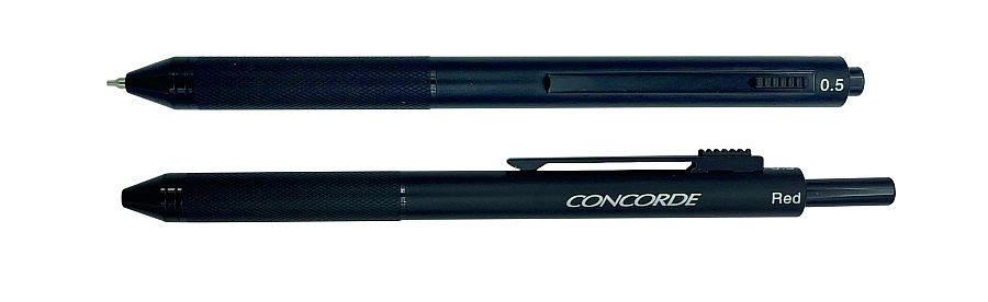 Guličkové multifunkčné pero 4v1 CONCORDE Chameleon, čierne