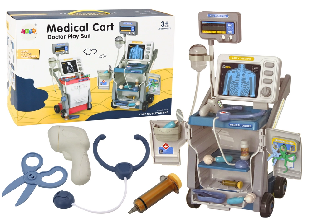 E-shop LEAN TOYS Súprava Malý doktor svetlomodrá
