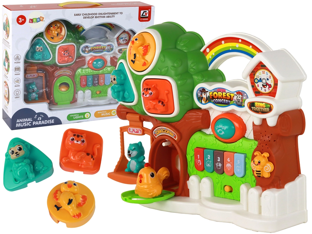E-shop Lean Toys Vzdelávací panel pre lesné zvieratá