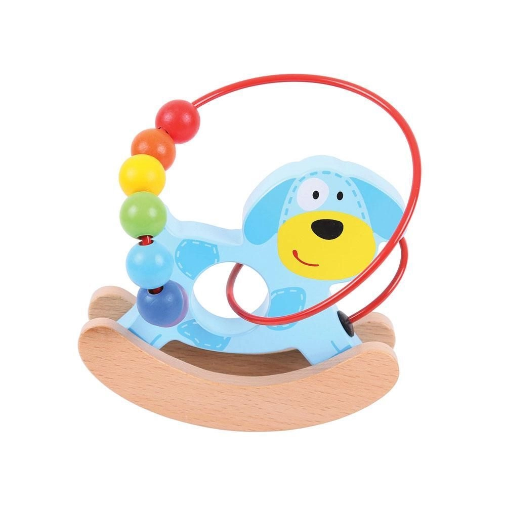 E-shop Bigjigs Baby motorický labyrint hojdačka psík (neoriginálny obal)