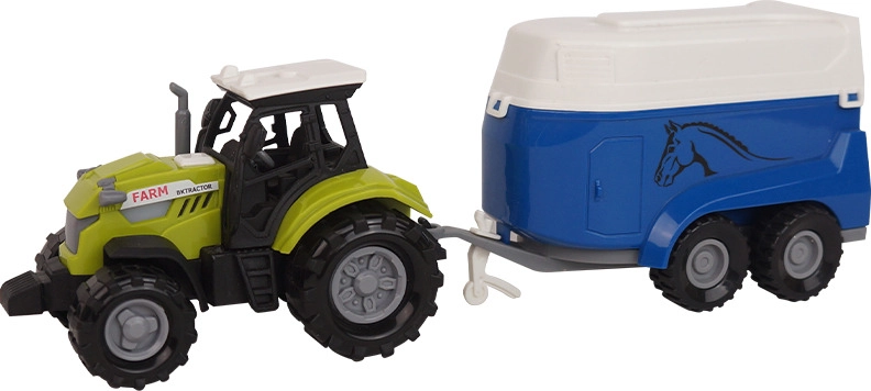 E-shop Euro-Trade Traktor s vlečkou 18cm 4druhy traktor s vlečkou