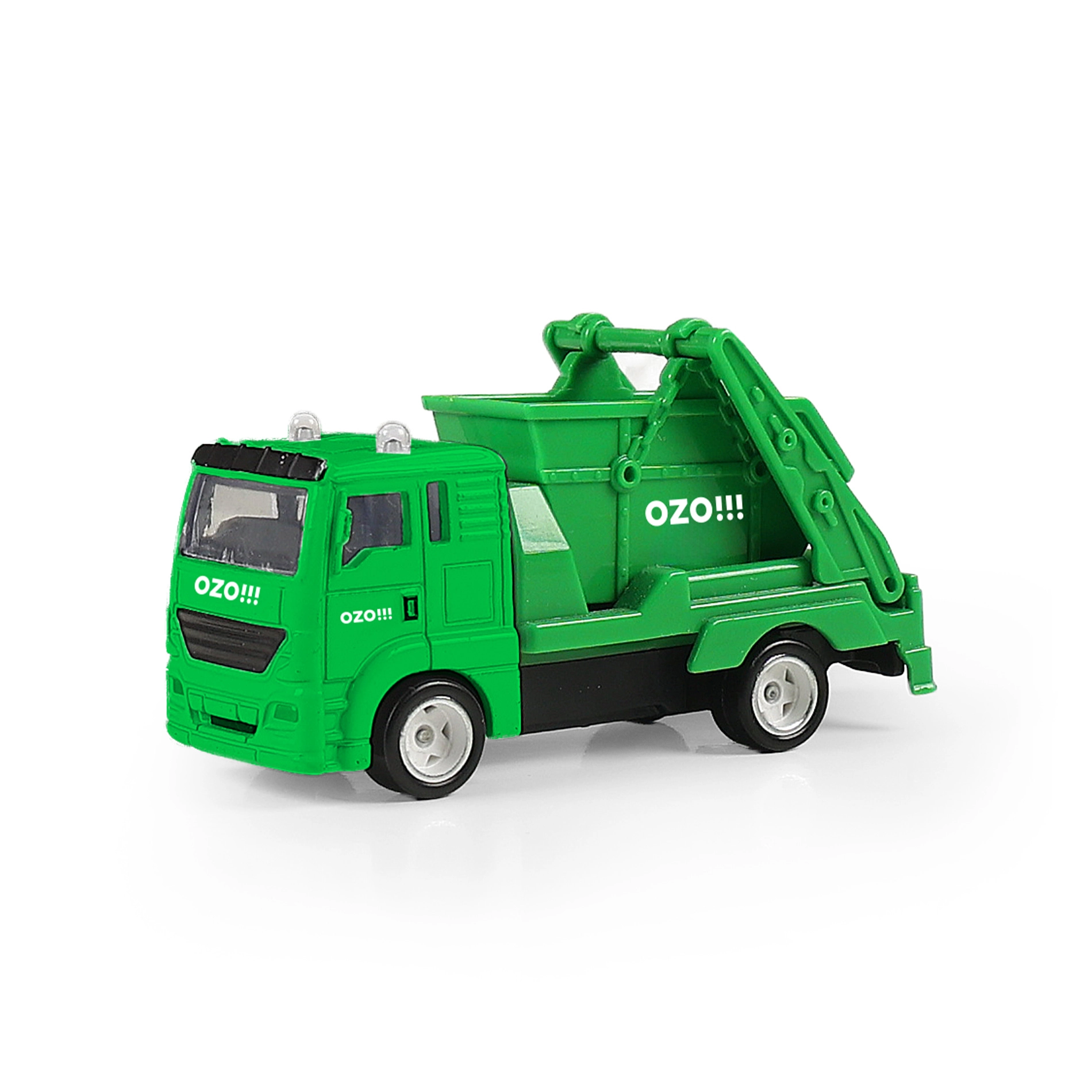 Kovové smetiarske auto s kontajnerom OZO 7 cm