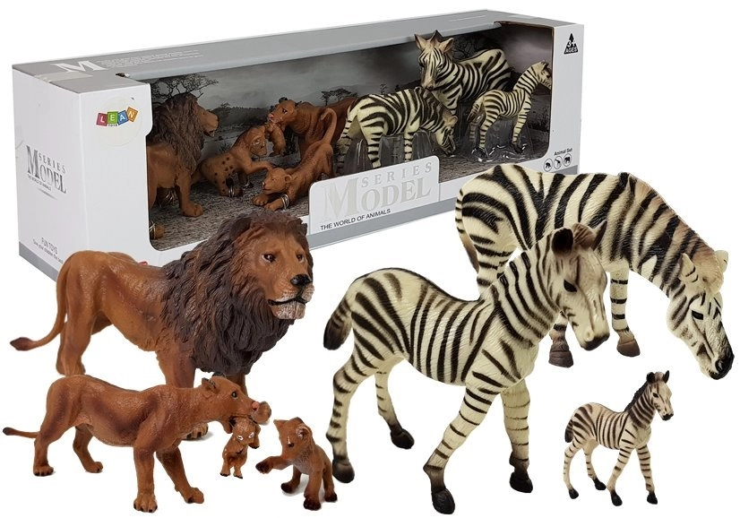 E-shop Import leantoys figúrok Afrika Divoké zvieratá Levia rodina Zebry