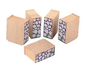 E-shop Babu vláčiky – piliere 6,5 cm, sada 4 ks