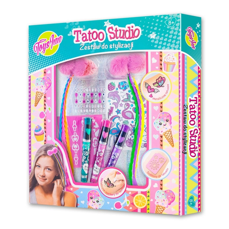 E-shop Súprava Tatoo Studio na vlasy s copíkmi