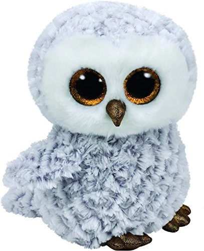 E-shop Maskotka TY Beanie Boos Owlette - Biela sova 24 cm