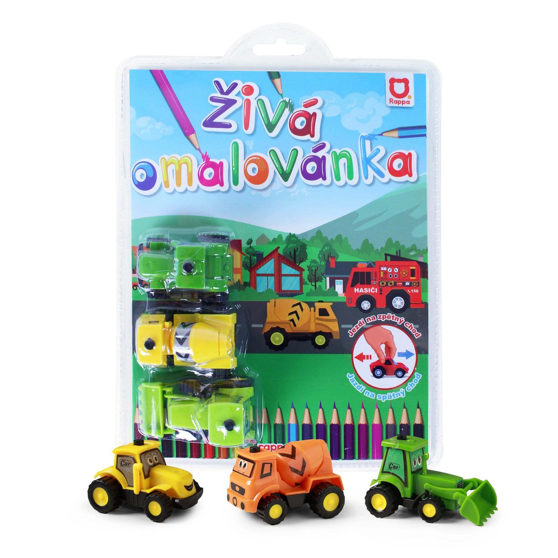 E-shop RAPPA Živá omalovánka auta 3 ks