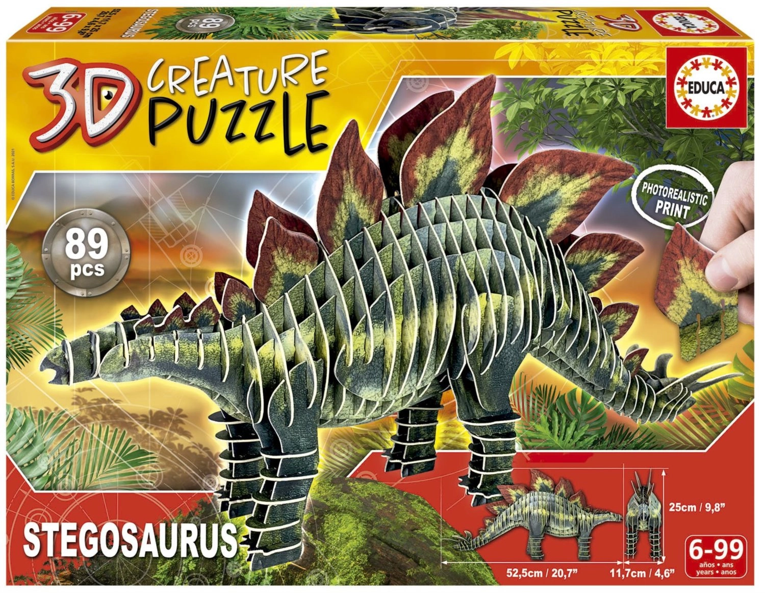 E-shop Educa 3D puzzle Stegosaurus 89 ks