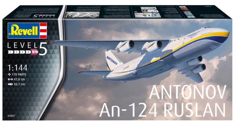 REVELL Plastic ModelKit letadlo 03807 Antonov An-124 Ruslan 1:144