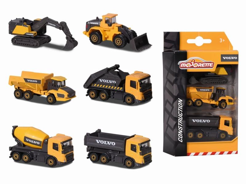 E-shop Majorette Volvo súprava 3 ks, 2 druhy