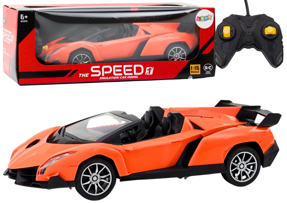 E-shop Športové Auto Na Diaľkové Ovládanie RC 1:16 Oranžové