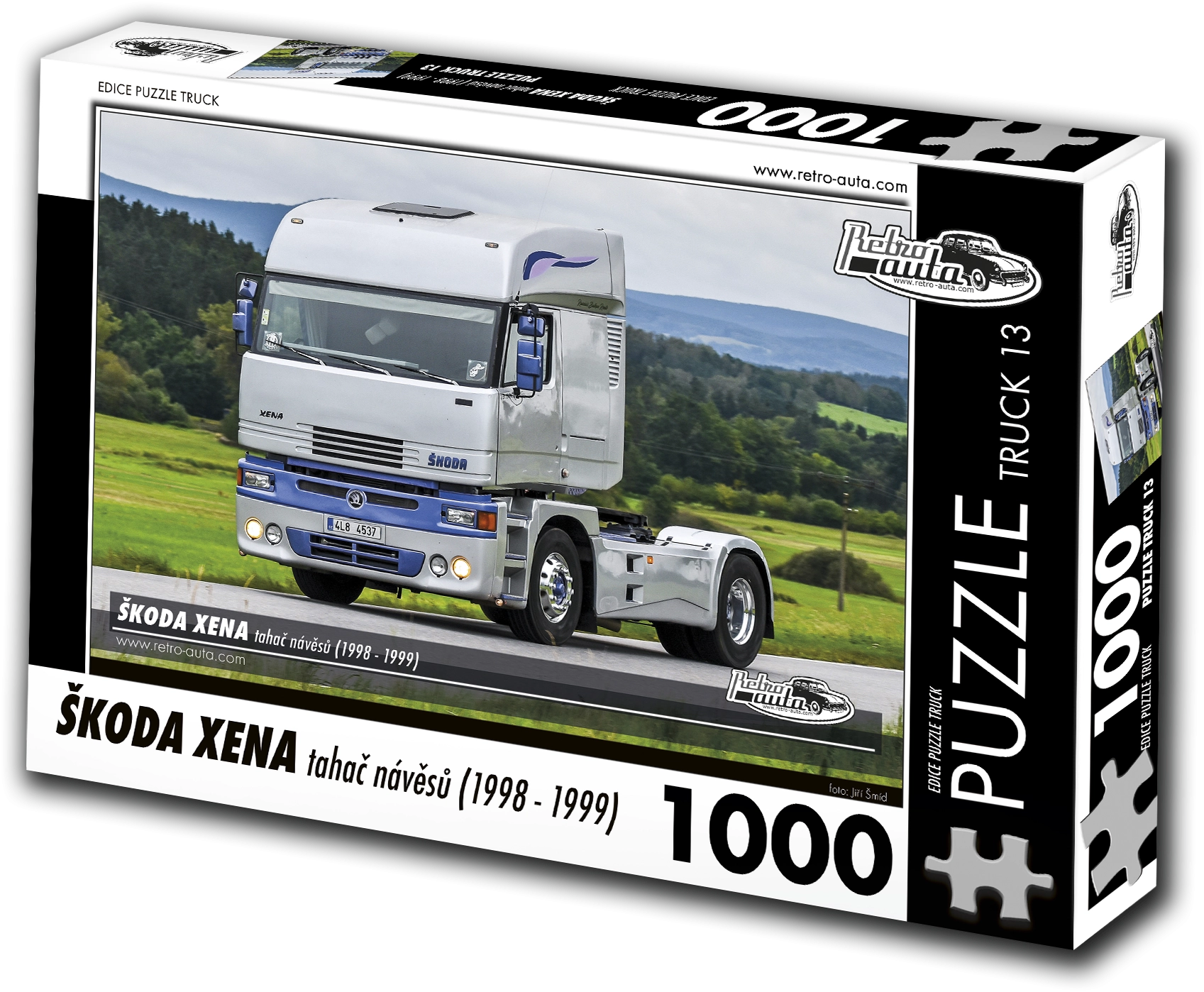 E-shop Puzzle RETRO-AUTA Škoda Xena ťahač návesov 1000 dielikov