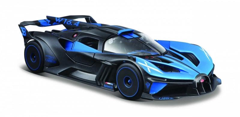 Maisto Bugatti Bolide metal černo-modrá 1:24
