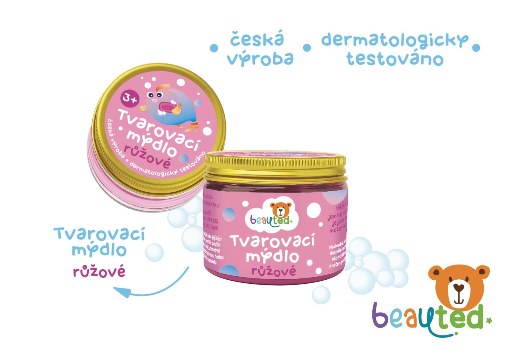 E-shop Tvarovacie mydlo v uzatvárateľnej dóze – Ružová