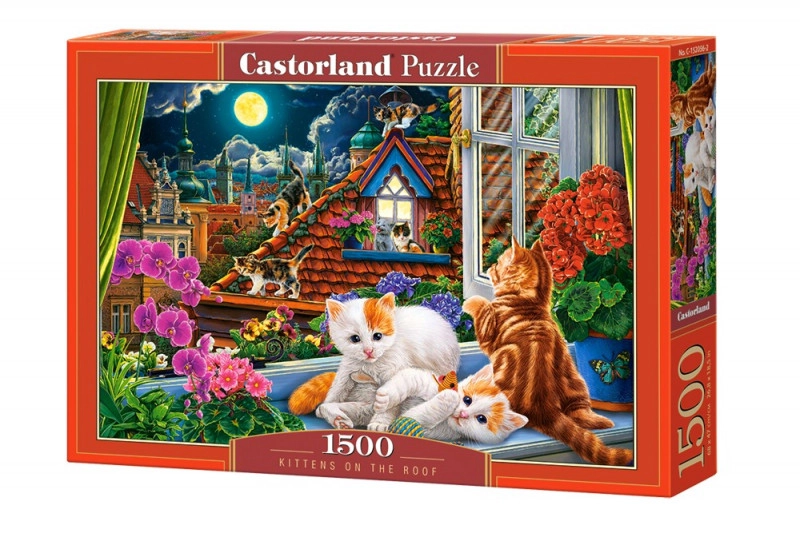 E-shop CASTORLAND Koťata na střeše 1500 dielov
