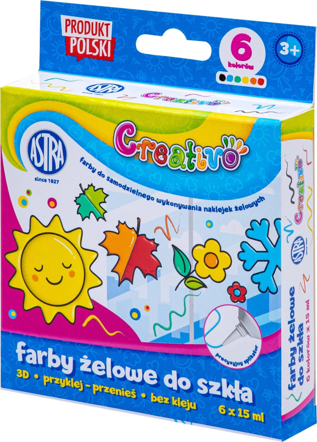 E-shop Astra Creativo gélové farby na sklo 6x15ml